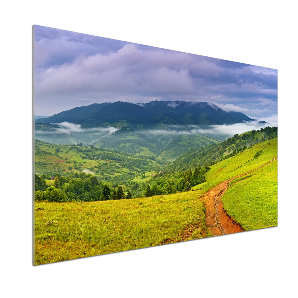 Pannello retrocucina con stampa Colline verdi