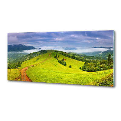 Pannello retrocucina con stampa Colline verdi