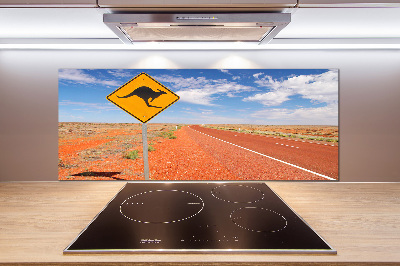 Pannello paraschizzi cucina con stampa raffigurante una strada in Australia