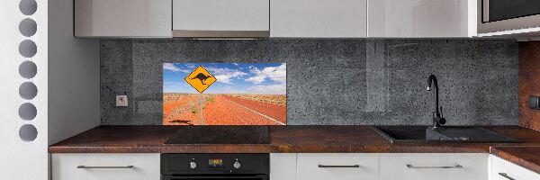 Pannello paraschizzi cucina con stampa raffigurante una strada in Australia