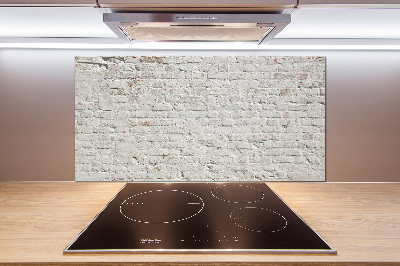 Rivestimento parete cucina con effetto muro di mattoni