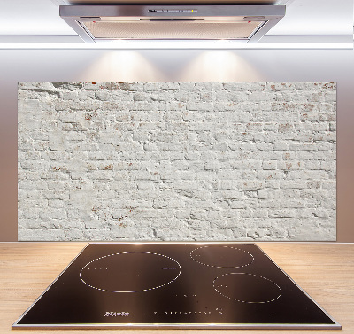Rivestimento parete cucina con effetto muro di mattoni
