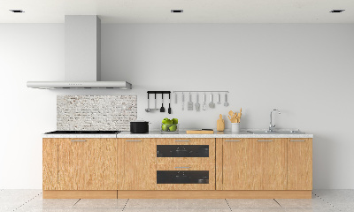 Rivestimento parete cucina con effetto muro di mattoni