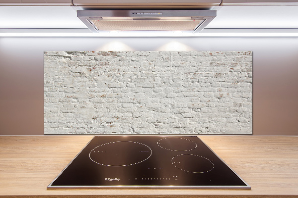 Rivestimento parete cucina con effetto muro di mattoni