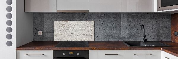 Rivestimento parete cucina con effetto muro di mattoni