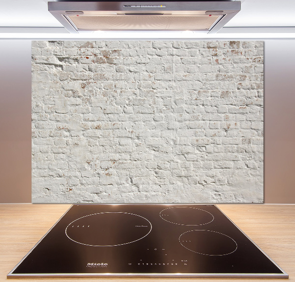 Rivestimento parete cucina con effetto muro di mattoni