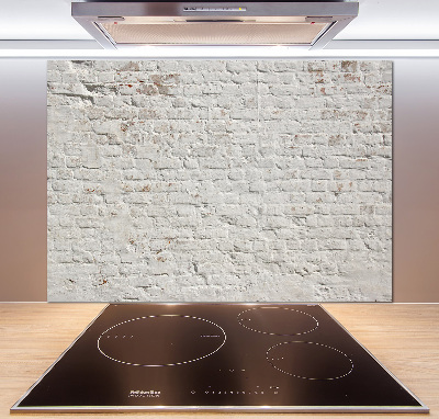 Rivestimento parete cucina con effetto muro di mattoni