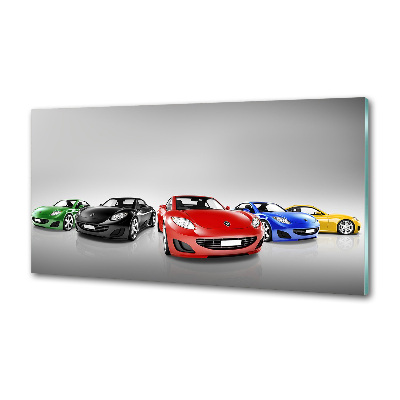 Rivestimento parete cucina con finitura auto colorate