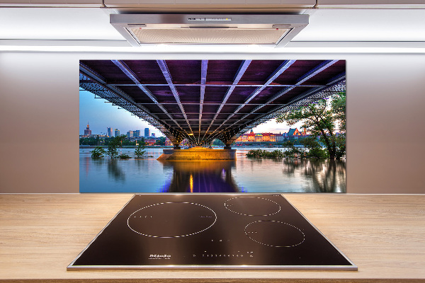 Rivestimento parete cucina con ponte a Varsavia