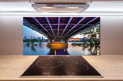 Rivestimento parete cucina con ponte a Varsavia