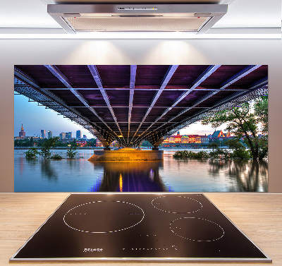 Rivestimento parete cucina con ponte a Varsavia