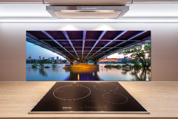 Rivestimento parete cucina con ponte a Varsavia