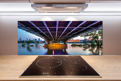 Rivestimento parete cucina con ponte a Varsavia