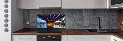 Rivestimento parete cucina con ponte a Varsavia