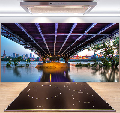 Rivestimento parete cucina con ponte a Varsavia