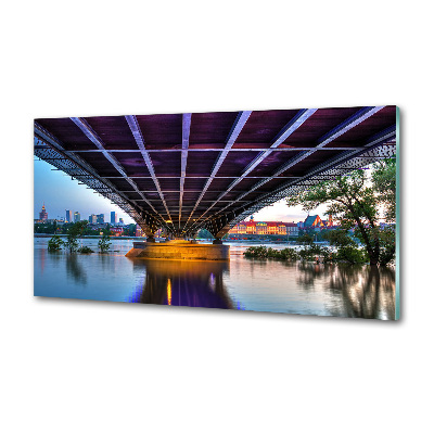 Rivestimento parete cucina con ponte a Varsavia