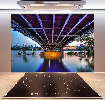 Rivestimento parete cucina con ponte a Varsavia