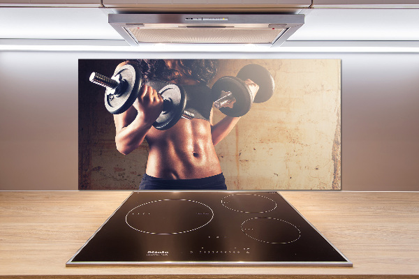 Pannello paraschizzi cucina per uso in edifici sportivi