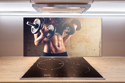 Pannello paraschizzi cucina per uso in edifici sportivi