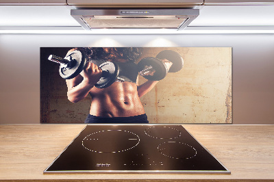 Pannello paraschizzi cucina per uso in edifici sportivi