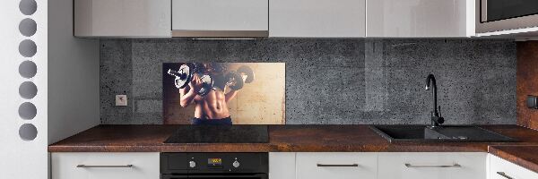 Pannello paraschizzi cucina per uso in edifici sportivi