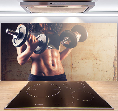 Pannello paraschizzi cucina per uso in edifici sportivi