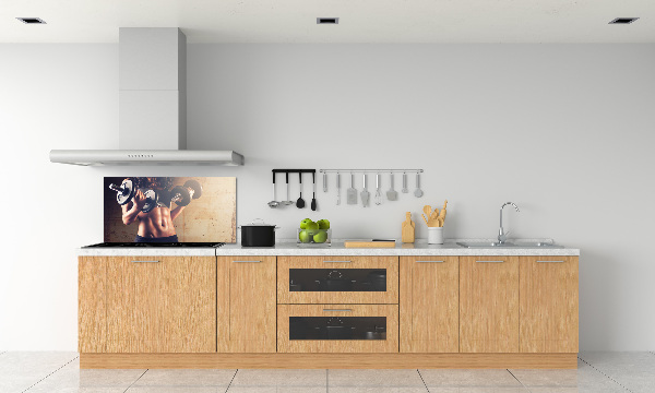 Pannello paraschizzi cucina per uso in edifici sportivi