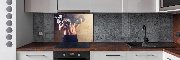 Pannello paraschizzi cucina per uso in edifici sportivi