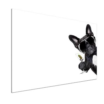 Pannello paraschizzi cucina con motivo Cane Martini