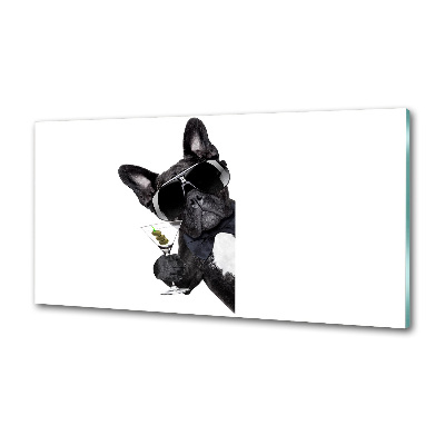 Pannello paraschizzi cucina con motivo Cane Martini