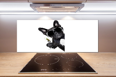 Pannello paraschizzi cucina con motivo Cane Martini