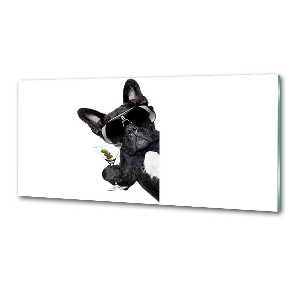 Pannello paraschizzi cucina con motivo Cane Martini