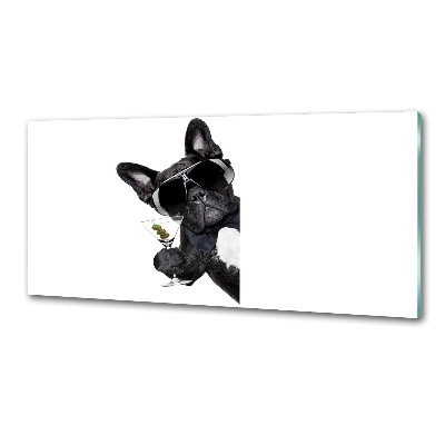 Pannello paraschizzi cucina con motivo Cane Martini