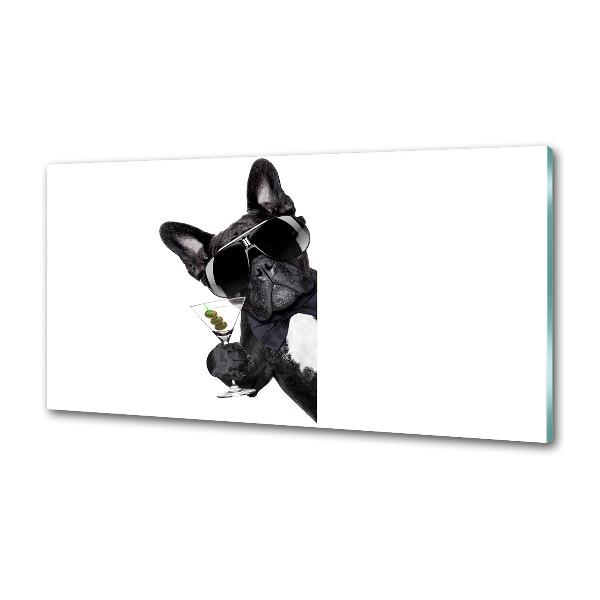 Pannello paraschizzi cucina con motivo Cane Martini