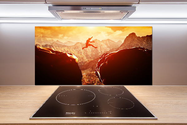 Rivestimento parete cucina con motivo decorativo 