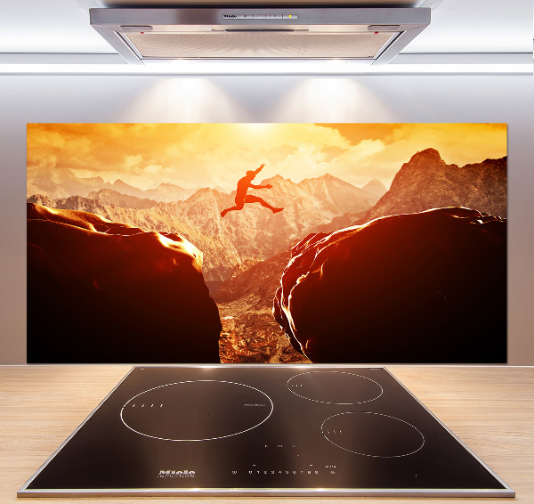 Rivestimento parete cucina con motivo decorativo 