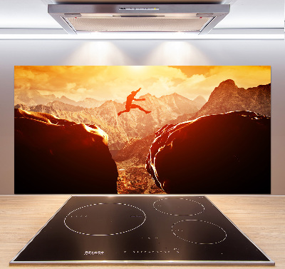 Rivestimento parete cucina con motivo decorativo 