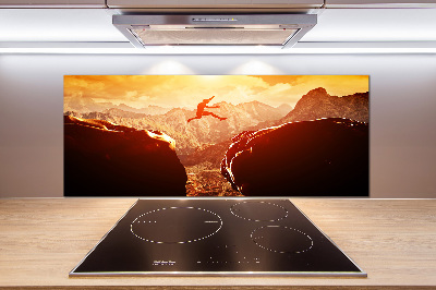 Rivestimento parete cucina con motivo decorativo 