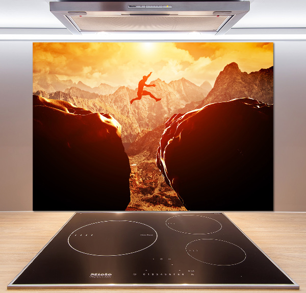 Rivestimento parete cucina con motivo decorativo 