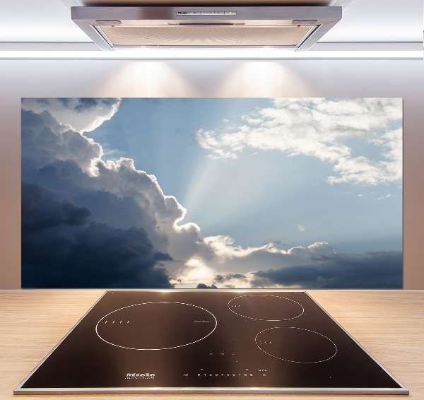 Pannello retrocucina con motivo 'Nuvole nel cielo'