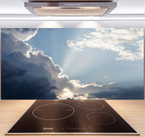 Pannello retrocucina con motivo 'Nuvole nel cielo'