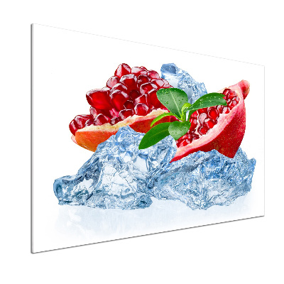 Rivestimento parete cucina con motivo melograno color ghiaccio