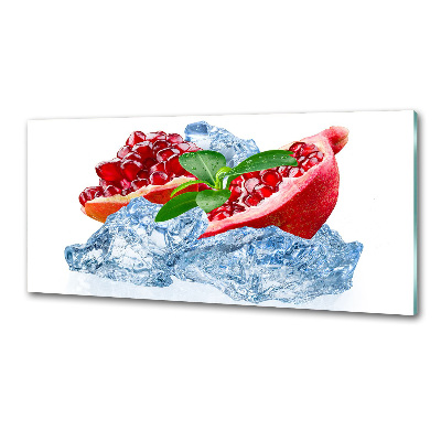 Rivestimento parete cucina con motivo melograno color ghiaccio