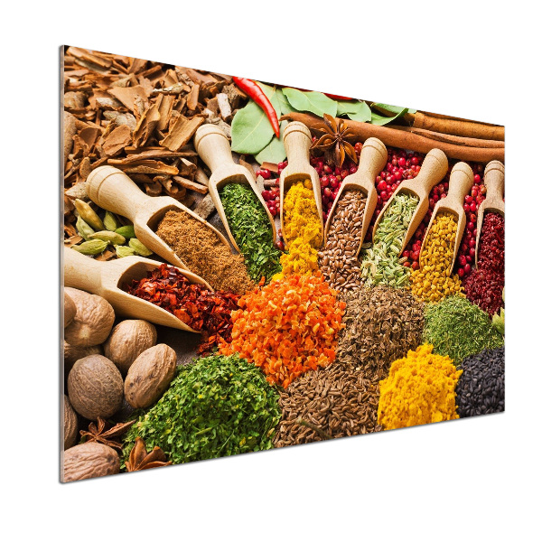 Pannello paraschizzi cucina con motivo Spezie colorate