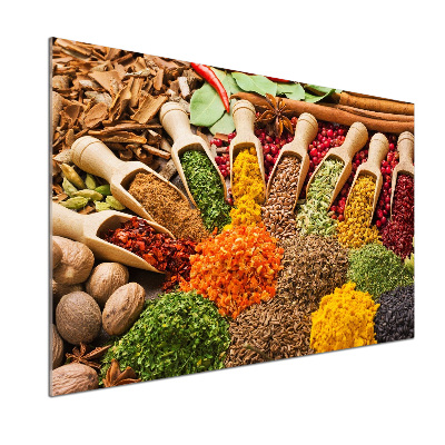 Pannello paraschizzi cucina con motivo Spezie colorate