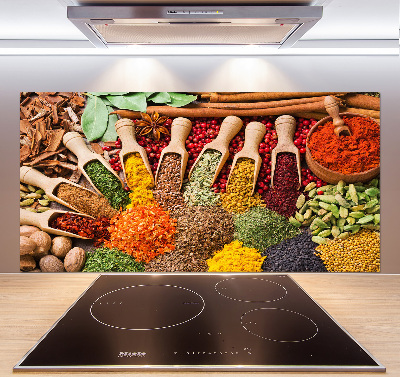 Rivestimento parete cucina con motivo Spezie colorate