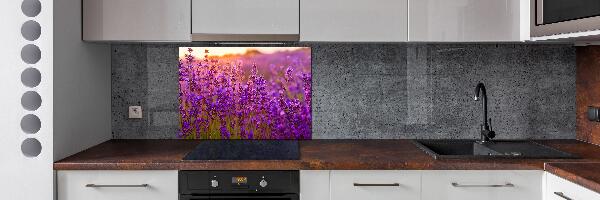 Pannello retrocucina con motivo campo di lavanda
