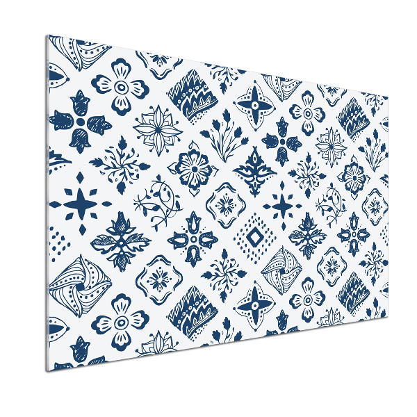 Pannello retrocucina con motivo floreale