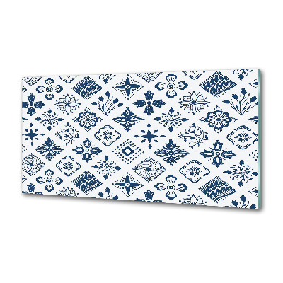 Pannello retrocucina con motivo floreale