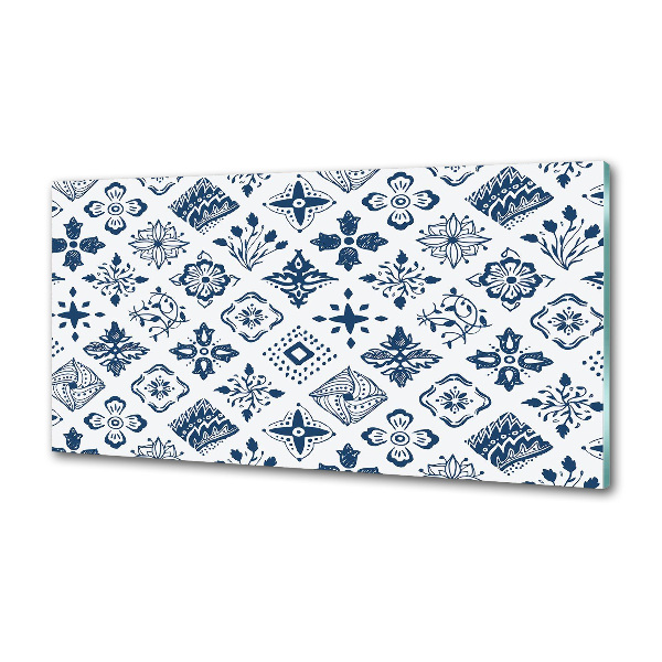 Pannello retrocucina con motivo floreale